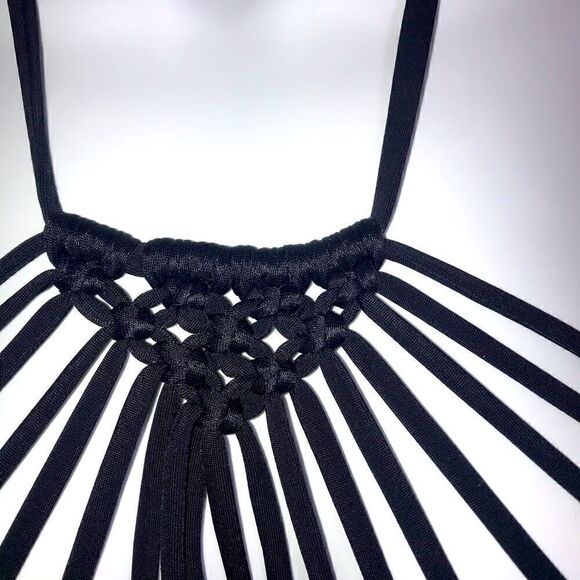 NEW Shade & Shore Macrame High Neck Bikini Top 34B - Picture 6 of 11